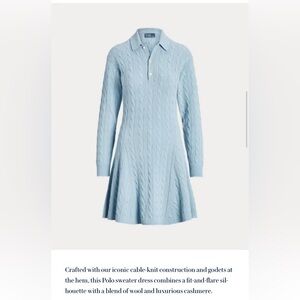 Polo Ralph Lauren cable knit sweater dress